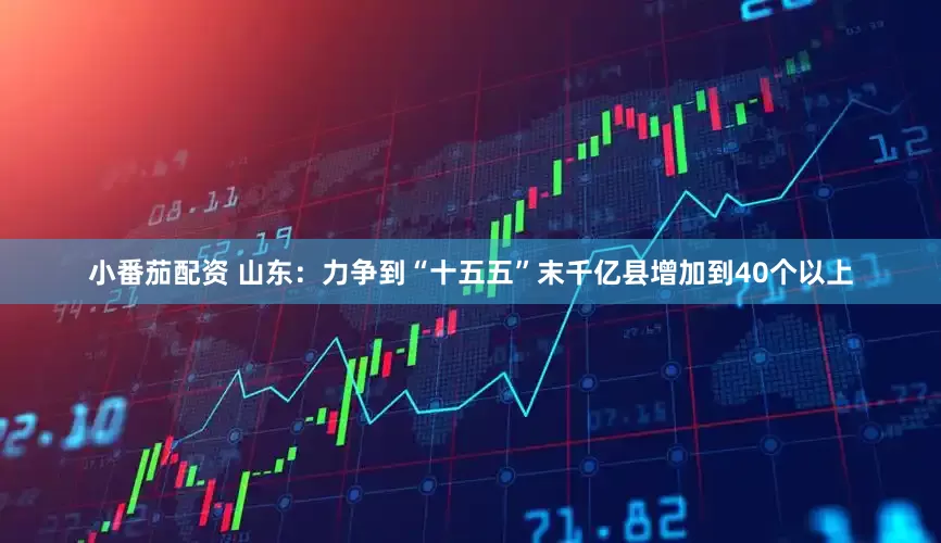 小番茄配资 山东：力争到“十五五”末千亿县增加到40个以上